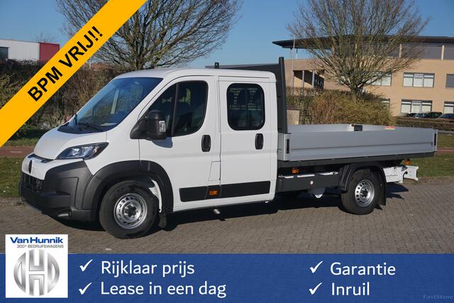 Citroen JUMPER 35 Heavy DOKA 140PK L4 Open Laadbak 10" Scherm, Navi, Airco, Cruise!! NR. B403*