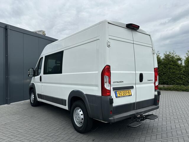 Citroen JUMPER 2.2 HDI 131 PK ZWAAR / L2H2 / 7-PERS DUBBELE CABINE / AIRCO / 3 TONS TREKHAAK / CAMERA / INRICHTING