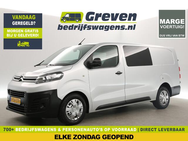 Citroen JUMPY 2.0 BlueHDI L3H1 | MARGE! | Dubbele Cabine | 5 Persoons | Airco Trekhaak Carplay Cruise Navi PDC