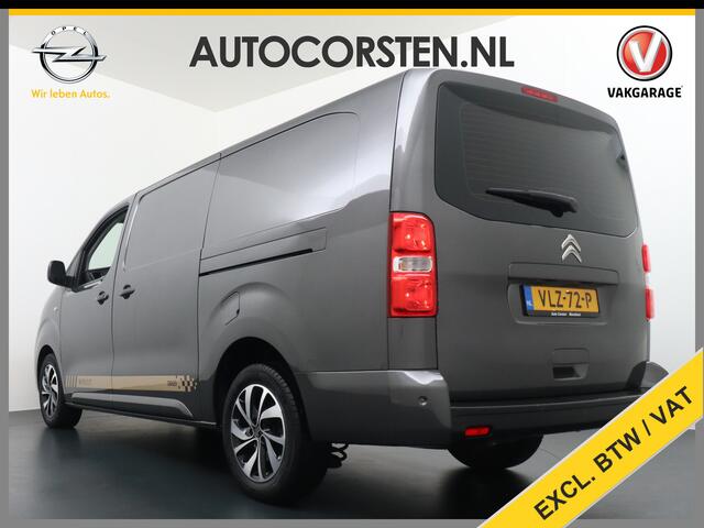 Citroen JUMPY XL 2.0HDI 145pk L3 3Pers.Navi Apple Carplay Android Auto Financial Lease ¤301,- p/mnd Airco 2xSchuifdeur Pdc Cruise DAB+ Bordherkenning WiFi Citroen Connect Regen/Lichtsensor Dodehoeksensor SpoorAssist Voorruit+Wisserverwarmd 1e Eigenaar Euro 6 370Nm kopp