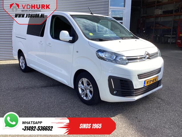 Citroen JUMPY 2.0 HDI 125 pk L3 Dubbel Cabine EXPORT 6 Pers./ 2xSchuifdeur/ Riem.VV/ Betimmerd/ LMV/ PDC/ Cruise/ Trekhaak/ Airco