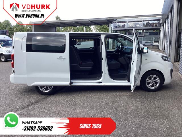 Citroen JUMPY 2.0 HDI 125 pk L3 Dubbel Cabine EXPORT 6 Pers./ 2xSchuifdeur/ Riem.VV/ Betimmerd/ LMV/ PDC/ Cruise/ Trekhaak/ Airco