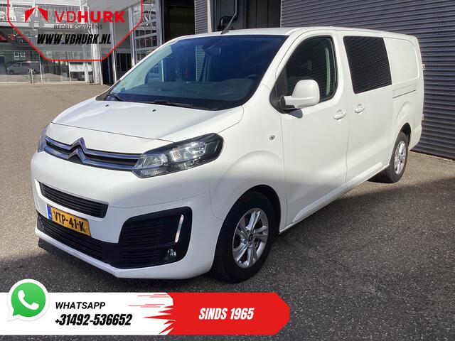 Citroen JUMPY 2.0 HDI 125 pk L3 Dubbel Cabine EXPORT 6 Pers./ 2xSchuifdeur/ Riem.VV/ Betimmerd/ LMV/ PDC/ Cruise/ Trekhaak/ Airco
