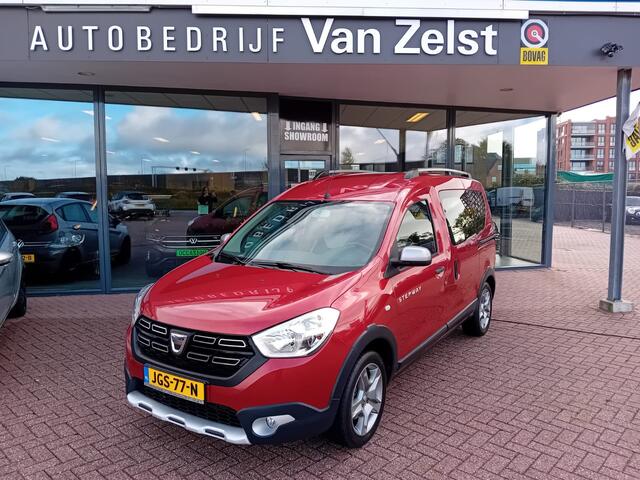 Dacia DOKKER 1.3 TCe Stepway, Airco, Multimediasysteem, Navigatie, Bluetooth, Parkeersensoren, Cruise control, Camera, Elektrische ramen en spiegels, Centrale vergrendeling met AB, Dealer onderhouden, BOVAG