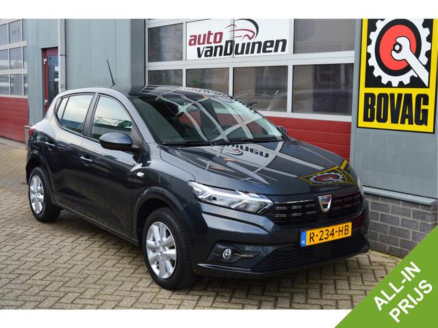 Dacia SANDERO 1.0 TCe 90 Comfort O.a: Navi, Clima, Cruise, PDC, Camera, Carplay, Etc. All-in prijs!