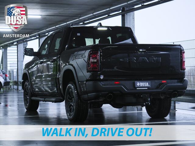 Dodge 1500 RAM | Rebel | 4x4 | Crew Cab | 3.0L Twin-turbo I6 | SST | 14,4 inch Touchscreen | 10,2 inch Passenger Screen | Harman Kardon Nieuw Binnen!