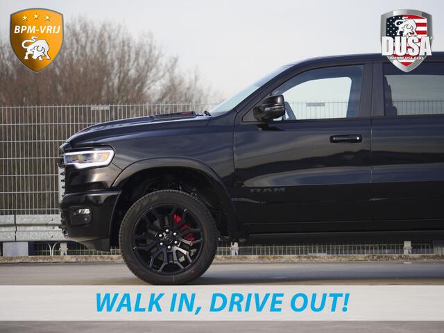 Dodge 1500 RAM | | Limited | Night | 3.0L Twin-Turbo I6 | High Output | RAMBOX Passenger Display | 14,4 Touch Screen | Harman Kardon | INCL BPM-VOORDEEL Getoonde accessoires zijn verkrijgbaar tegen meerprijs