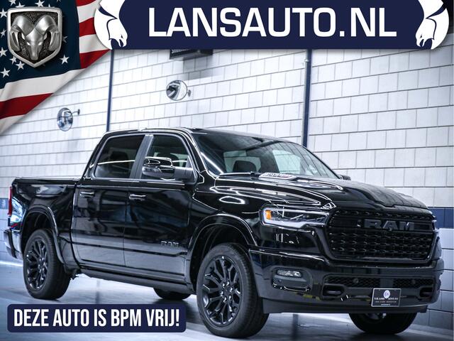 Dodge 1500 Ram Limited Night Hurricane | BPM-vrij leverbaar! | 3.0L High Output 540pk 4x4 Crew Cab | Tailgate | Pano | FULL OPTION