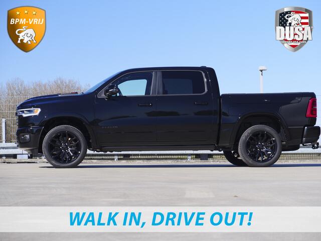 Dodge 1500 RAM | | Limited | Night | 3.0L Twin-Turbo I6 | High Output | RAMBOX Passenger Display | 14,4 Touch Screen | Harman Kardon | INCL BPM-VOORDEEL Getoonde accessoires zijn verkrijgbaar tegen meerprijs