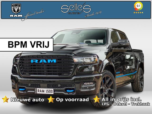 Dodge 1500 Ram 2025 3.0L HURRICANE LARAMIE Night Premium | BPM VRIJ | NIEUW | Color Pack | Panoramadak | Luchtvering