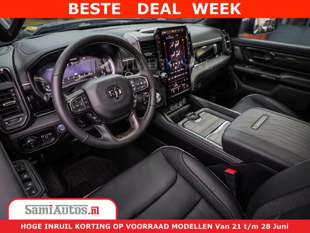 Dodge 1500 Ram Limited Night High Output 540HP 706Nm | Massage + Full Option | De Meest Luxe en Volle Pick-Up in zijn Klasse | Comfortabele Dubbele Cabine met Royale 5 Zitplaatsen | BPM vrij | Nu Leverbaar uit Voorraad | Voorraad Nr 2300 - 7689