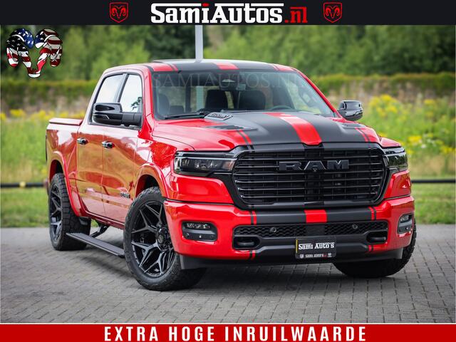 Dodge 1500 RAM Night Premium | RED DEVIL | Full Option | De Meest Luxe Pick-Up in zijn Klasse | Comfortabele Dubbele Cabine met Royale 5 Zitplaatsen | BPM vrij | Nu Leverbaar uit Voorraad | Voorraad Nr 2226 - 4993