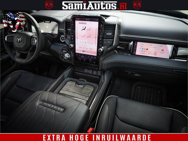 Dodge 1500 Ram Limited Night High Output 540HP 706Nm | Massage + Full Option | De Meest Luxe en Volle Pick-Up in zijn Klasse | Comfortabele Dubbele Cabine met Royale 5 Zitplaatsen | BPM vrij | Nu Leverbaar uit Voorraad | Voorraad Nr 2326 - 5169