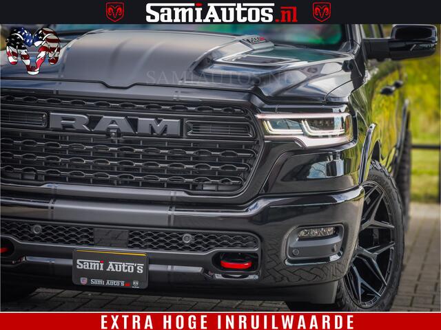 Dodge 1500 Ram Limited Night High Output 540HP 706Nm | Massage + Full Option | De Meest Luxe en Volle Pick-Up in zijn Klasse | Comfortabele Dubbele Cabine met Royale 5 Zitplaatsen | BPM vrij | Nu Leverbaar uit Voorraad | Voorraad Nr 2326 - 5169