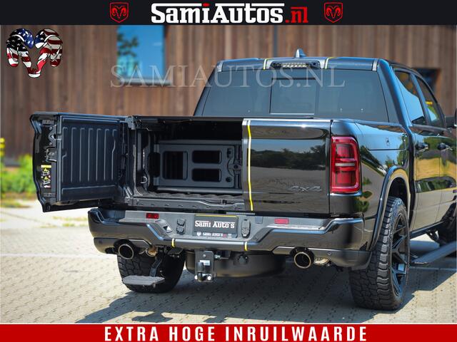 Dodge 1500 Ram Limited Night H.O 540HP 706Nm | Massage + Full Option | De Meest Luxe en Volle Pick-Up in zijn Klasse | Comfortabele Dubbele Cabine met Royale 5 Zitplaatsen | BPM vrij | Nu Leverbaar uit Voorraad | Voorraad Nr 2333 - 5129