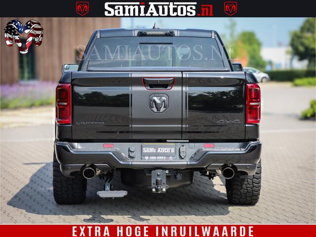 Dodge 1500 Ram Limited Night High Output 540HP 706Nm | Massage + Full Option | De Meest Luxe en Volle Pick-Up in zijn Klasse | Comfortabele Dubbele Cabine met Royale 5 Zitplaatsen | BPM vrij | Nu Leverbaar uit Voorraad | Voorraad Nr 2331 - 5133
