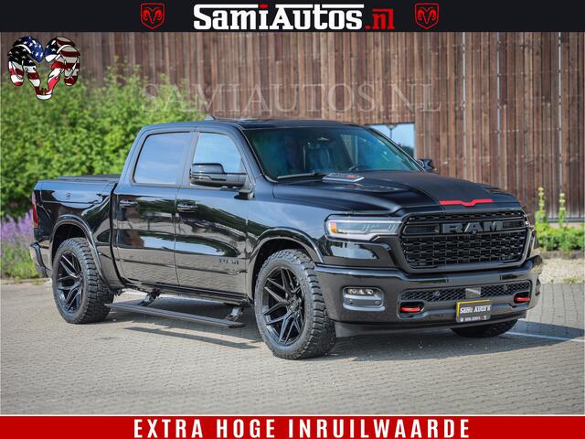 Dodge 1500 Ram Limited Night High Output 540HP 706Nm | Massage + Full Option | De Meest Luxe en Volle Pick-Up in zijn Klasse | Comfortabele Dubbele Cabine met Royale 5 Zitplaatsen | BPM vrij | Nu Leverbaar uit Voorraad | Voorraad Nr 2334 - 5409