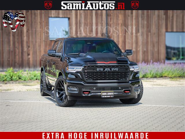 Dodge 1500 Ram Limited Night High Output 540HP 706Nm | Massage + Full Option | De Meest Luxe en Volle Pick-Up in zijn Klasse | Comfortabele Dubbele Cabine met Royale 5 Zitplaatsen | BPM vrij | Nu Leverbaar uit Voorraad | Voorraad Nr 2334 - 5409