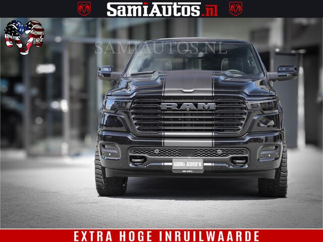 Dodge 1500 RAM Laramie Night | Face Lift | 420Pk 636 Nn | Extra Groot Scherm + Passagiers Scherm | Comfortabele Dubbele Cabine met Royale 5 Zitplaatsen | BPM vrij | Nu Leverbaar uit Voorraad | Voorraad Nr 2220 - 5039