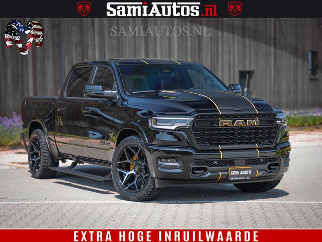 Dodge 1500 Ram Limited Night High Output 540HP 706Nm | Massage + Full Option | De Meest Luxe en Volle Pick-Up in zijn Klasse | Comfortabele Dubbele Cabine met Royale 5 Zitplaatsen | BPM vrij | Nu Leverbaar uit Voorraad | Voorraad Nr 2324 - 5142