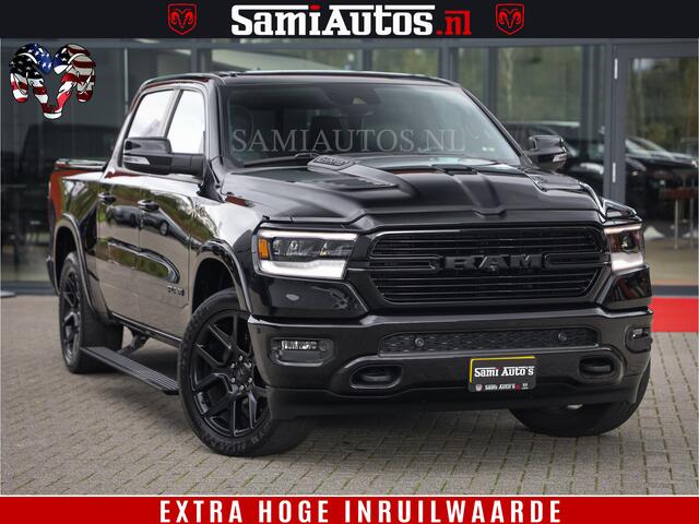 Dodge 1500 Ram BLACK EDITION | 4X4 5.7 V8 | PRINS LPG | CAMERA | APPLE CARPLAY | 3500KG | 22INCH NIGHT | FULL LED | ADAPTIVE CRUISE | MEMORY SEATS | LEDER | DUBBELE CABINE | CREWCAB