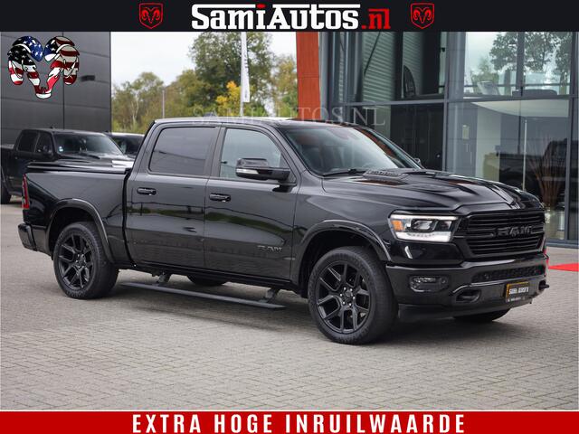 Dodge 1500 Ram BLACK EDITION | 4X4 5.7 V8 | PRINS LPG | CAMERA | APPLE CARPLAY | 3500KG | 22INCH NIGHT | FULL LED | ADAPTIVE CRUISE | MEMORY SEATS | LEDER | DUBBELE CABINE | CREWCAB