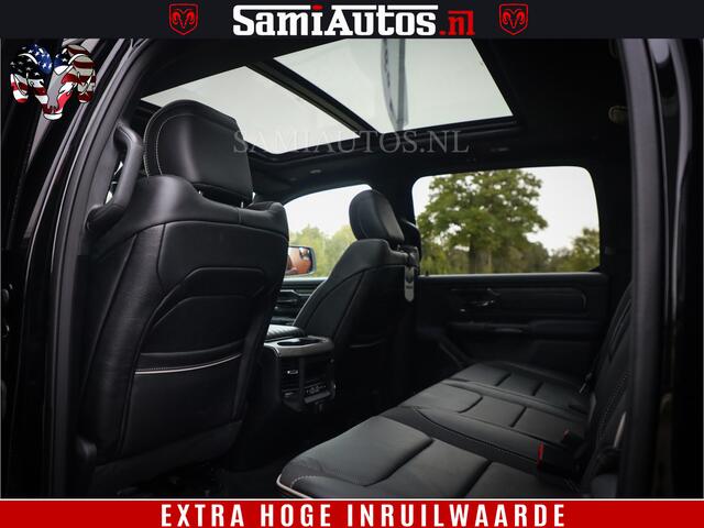 Dodge 1500 Ram Limited Demo Night High Output 540HP 706Nm | Massage + Full Option | De Meest Luxe en Volle Pick-Up in zijn Klasse | Comfortabele Dubbele Cabine met Royale 5 Zitplaatsen | BPM vrij | Nu Leverbaar uit Voorraad | Voorraad Nr 2263 - V76JVF