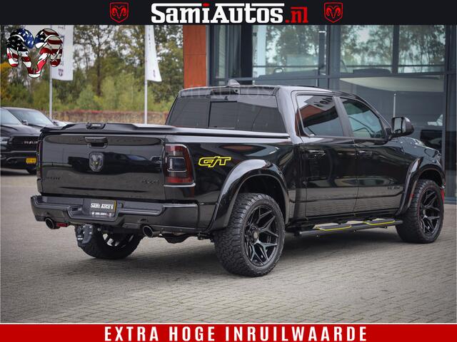 Dodge 1500 RAM GT EDITION | TRX PACK | VIRTUAL COCKPIT | HEAD-UP | ADAPTIVE CRUISE | 360 CAMERA | 5.7 HEMI V8 402PK | 4X4 | Comfortabele Dubbele Cabine met Royale 5 Zitplaatsen | BPM vrij | Nu Leverbaar uit Voorraad | Voorraad Nr 2437