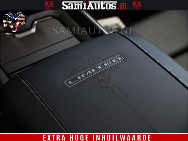 Dodge 1500 Ram Limited Night | 5.7 V8 Hemi Full Option | Comfortabele Dubbele Cabine met Royale 5 Zitplaatsen | De Meest Luxe en Volle Pick-Up in zijn Klasse | BPM vrij | Nu Leverbaar uit Voorraad | Voorraad Nr v45lpr
