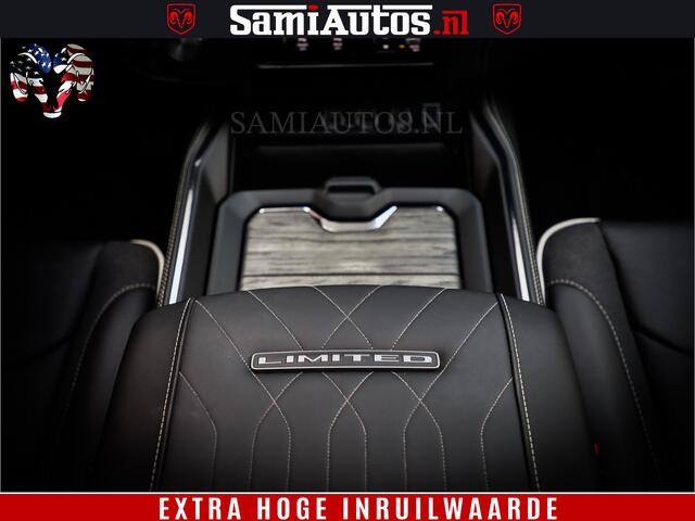 Dodge 1500 Ram 1500 Limited Night High Output 540HP 706Nm | Massage + Full Option | De Meest Luxe en Volle Pick-Up in zijn Klasse | Comfortabele Dubbele Cabine met Royale 5 Zitplaatsen | BPM vrij | Nu Leverbaar uit Voorraad | Voorraad Nr 2351 - 7478