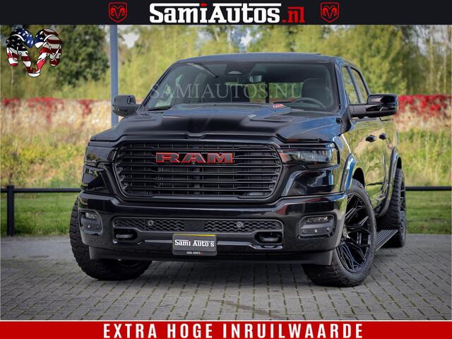 Dodge 1500 RAM Night Premium | Full Option | De Meest Luxe Pick-Up in zijn Klasse | Comfortabele Dubbele Cabine met Royale 5 Zitplaatsen | BPM vrij | Nu Leverbaar uit Voorraad | Voorraad Nr 2200 - 0886