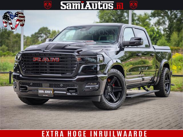 Dodge 1500 RAM Night Premium | Full Option | De Meest Luxe Pick-Up in zijn Klasse | Comfortabele Dubbele Cabine met Royale 5 Zitplaatsen | BPM vrij | Nu Leverbaar uit Voorraad | Voorraad Nr 2287 - 3384