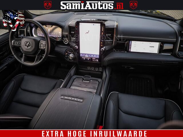 Dodge 1500 Ram Limited Night High Output 540HP 706Nm | Massage + Full Option | De Meest Luxe en Volle Pick-Up in zijn Klasse | Comfortabele Dubbele Cabine met Royale 5 Zitplaatsen | BPM vrij | Nu Leverbaar uit Voorraad | Voorraad Nr 2350 - 5181