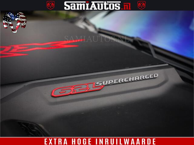 Dodge 1500 RAM TRX 702 PK 6.2 V8 | RED LINE | HELLCAT | RODE STIKSELS | BOM VOL | 4x4 Crew Cab | DUBBELE CABINE DC | 5 PERSOONS | DIAMOND BLACK PEARL | EERSTE EIGENAAR | TOP STAAT |