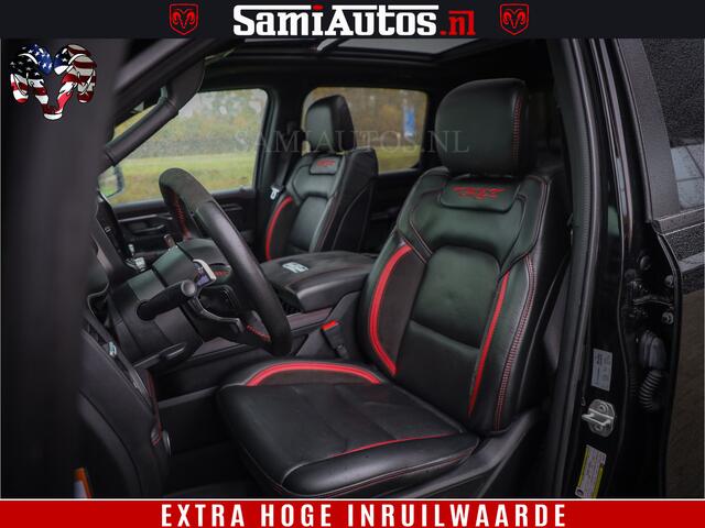 Dodge 1500 RAM TRX 702 PK 6.2 V8 | RED LINE | HELLCAT | RODE STIKSELS | BOM VOL | 4x4 Crew Cab | DUBBELE CABINE DC | 5 PERSOONS | DIAMOND BLACK PEARL | EERSTE EIGENAAR | TOP STAAT |