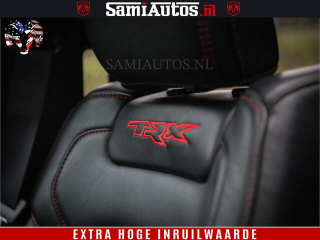 Dodge 1500 RAM TRX 702 PK 6.2 V8 | RED LINE | HELLCAT | RODE STIKSELS | BOM VOL | 4x4 Crew Cab | DUBBELE CABINE DC | 5 PERSOONS | DIAMOND BLACK PEARL | EERSTE EIGENAAR | TOP STAAT |
