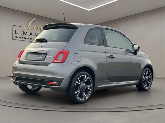 Fiat 500 1.0 Hybrid Sport 2022 GRIJS | Leder | Panorama schuifdak | Displ
