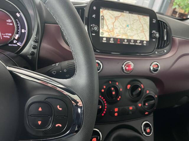 Fiat 500 1.0 Hybrid Star Mistlampen - Licht metalen velgen 16inch - parkeersensoren achter - Lederen stuurwiel - panoramadak - Cruise control - radio - navigatie - Airco - Bluetooth