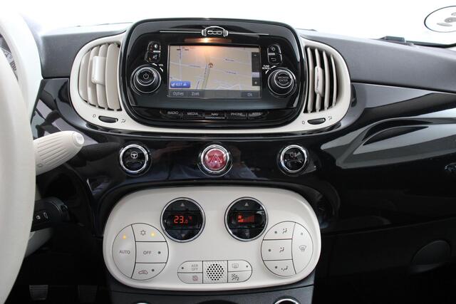 Fiat 500 1.2 Lounge | Navigatie | Lederen Interieur | Climate Control | Panoramadak | Parkeer sensoren