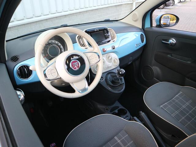 Fiat 500 1.2 Lounge Navigatie babyblauw