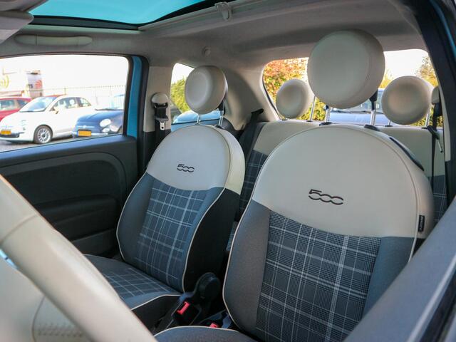 Fiat 500 1.2 Lounge Navigatie babyblauw
