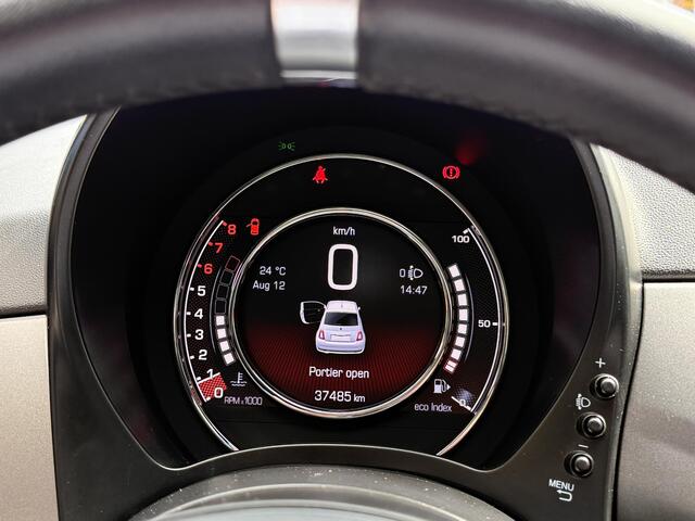 Fiat 500 1.0 Hybrid Rockstar | NAP | Navigatie | Panorama dak | Leer | DAB | Cruise Control | Lichtmetaal | Parkeersensoren | Airco |