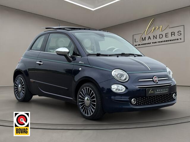 Fiat 500 0.9 TwinAir T Riva 2017 BLAUW | Schuifdak | Display | Benzine