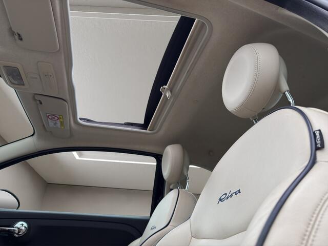 Fiat 500 0.9 TwinAir T Riva 2017 BLAUW | Schuifdak | Display | Benzine