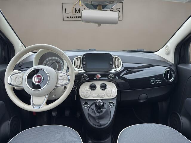 Fiat 500 1.2 Lounge 2018 ZWART | Panoramadak | Apple CarPlay | Airco