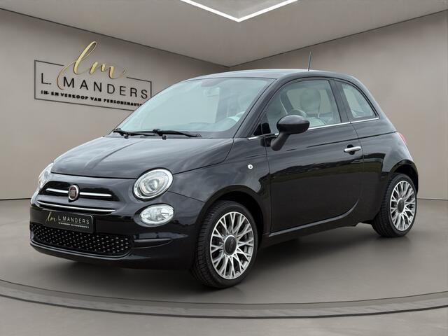 Fiat 500 1.2 Lounge 2018 ZWART | Panoramadak | Apple CarPlay | Airco