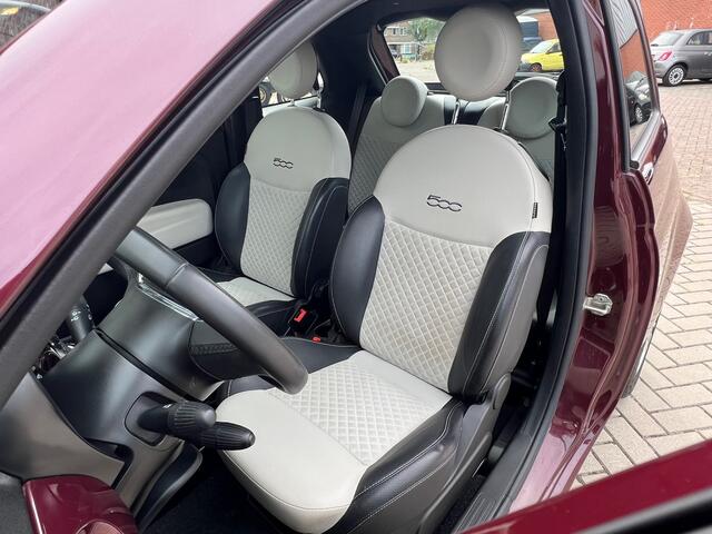 Fiat 500 1.0 Hybrid Dolcevita Airco / Panoramadak / Apple Carplay / Leder Int / 15" LM Velgen / Park Sensors / 1e Eigenaar!