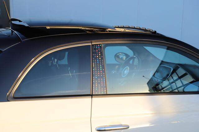 Fiat 500 1.0 Hybrid Hey Google Schuifdak 15 inch LMV Half Leder Carplay Navigatie Airco Cruise Control