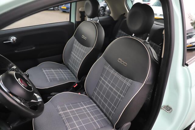 Fiat 500 0.9 TwinAir Turbo Lounge Mint Groen! Panoramadak Navi DAB+ Cruise Bluetooth Airco