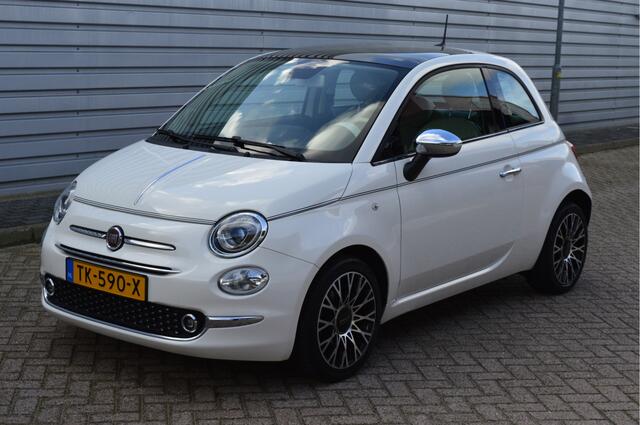 Fiat 500 0.9 TwinAir Turbo Collezione O.a: PDC, Cruise, Navi, Clima, Carplay, DAB, Etc. All-in prijs!